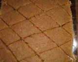 A picture of step 2 of Oats badam burfi.