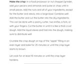 A picture of step 2 of Keto “apple” crisp.