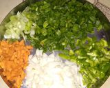 A picture of step 2 of Chinese fried rice.