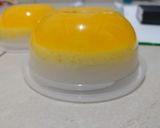Foto langkah ke 8 dari resep Puding Lapis Nutrisari Jeruk in Cup 🍮🍮🍮.