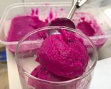 Foto langkah ke 4 dari resep Sorbet Buah Naga Merah.