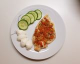 Bruschettaval sült csirkemell recept fázis 3 fotója