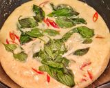 รูปขั้นตอนการทำที่ 2 ของ 🍝🐔..สปาเกตตี้แกงเขียวหวานครีมซอส