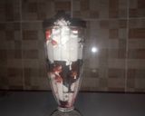 A picture of step 4 of Berry bomb Trifle.