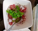 A picture of step 1 of Koshimbir And Paneer Mini Fusion Bruschetta/ Indian Style Bruschetta.