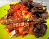 Foto langkah ke 8 dari resep Kakap Putih + Dendeng Balado.