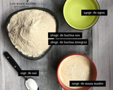 Foto del paso 1 de la receta: Pan integral con masa madre