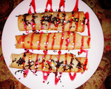 Foto del paso 3 de la receta: Crepes con Nutella y sirope de fresa