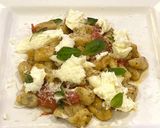 A picture of step 15 of Fresh Herb Gnocchi with Tomato, Basil and Mozzarella.