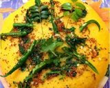 A picture of step 6 of Dhokla.