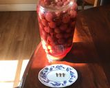 A picture of step 1 of California Farm Cherry Cloves Liqueur.