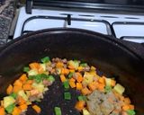 A picture of step 5 of Pineapple fried rice.