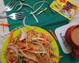 हक्का वेजीज नूडल्स विथ मसाला ए मैजिक(hakka noodles with masala e magic recipe in hindi) रेसिपी चरण 4 फोटो