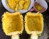 Foto langkah ke 2 dari resep Nasi Goreng Nanas Bunga Telang.