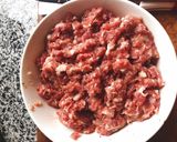 A picture of step 1 of Beef Wrapped in Betel Leaves (Bò cuốn lá lốt).