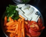 A picture of step 1 of Paneer Jalfereji.