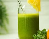 Foto langkah ke 4 dari resep Cold Press Juice - Kale Orange Pineapple.
