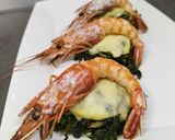 Foto del passaggio 5 della ricetta Gambero al forno, scamorza, friarielli