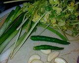 A picture of step 1 of Besan ka Chilla.