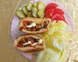 عکس مرحله 1 از دستور نان شکم پر