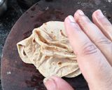 A picture of step 2 of Roti ki churi.