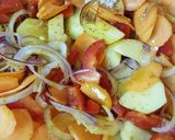 Une image de l'étape 1 de Poêlé de Potirons, Carottes &Patates.