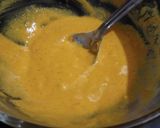 A picture of step 1 of Baingan Bhaja.