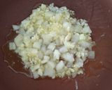 Foto del paso 2 de la receta: Revoltillo de jamón champiñones y langostinos