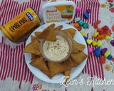 A picture of step 5 of Whole Wheat and Maize Flour Nachos with Cheese Dip.