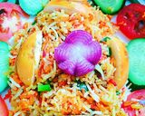 A picture of step 19 of Egg biryani.