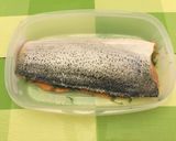 A picture of step 2 of Easy Salmon Gravlax.
