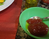 Foto del paso 5 de la receta: Ensalada de mozzarella, melocotón y salsa de mermelada de tomate