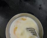 A picture of step 1 of Banana Nutella french toast.