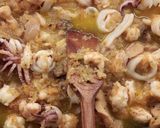 Pas rețetă Risotto cu fructe de mare și ciuperci 6 fotografie