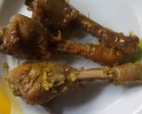 A picture of step 1 of Irish coated chicken thighs.