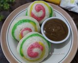 Foto langkah ke 13 dari resep (Sourdough Discard) Rainbow Mantau.