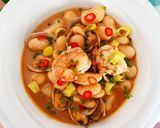 Foto del paso 7 de la receta: Alubias con almejas y gambas "Fast & Low-Cost" 🔥🔥🔥