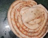 A picture of step 2 of Masala lacha parantha.
