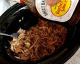 A picture of step 4 of My Slow cooked Pulled Pork. 😍.