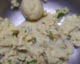 A picture of step 2 of Aloo dal vada.