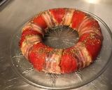 Une image de l'étape 13 de Couronne de céréales à la ricotta,poivrons rouges grillés et pancetta corse.