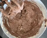 A picture of step 6 of Theobroma’s walnut chocolate brownies.