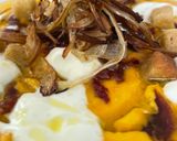 Foto del paso 1 de la receta: Crema de Calabaza con Espuma de Yogur, Calçots Crujientes y picatostes caseros