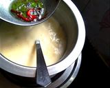 A picture of step 4 of Gujarati Sweet and Sour Kadhi.