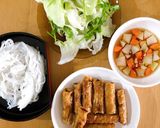 Hình bước làm 5 của món Bún nem rán - random