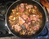 Foto del paso 8 de la receta: Arròs negre amb sèpia, conill i escarxofes