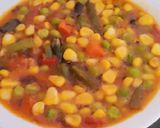 वेजिटेबल कॉर्न सूप (Vegetable corn soup recipe in hindi) रेसिपी चरण 6 फोटो