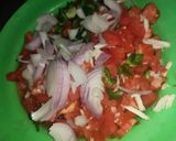A picture of step 3 of Fried omena.