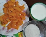 A picture of step 2 of Mango Kalakand.