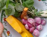 Foto langkah ke 1 dari resep Bubur sayur Dan ikan untuk Mpasi.